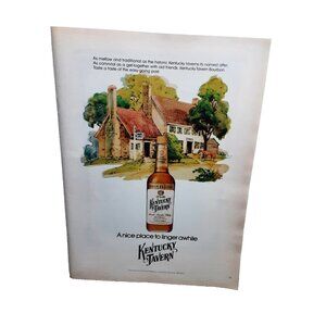 1973 Kentucky Tavern Bourbon Print Ad Vintage Liquor Whiskey Advertising